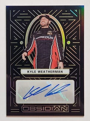 2023 Chronicles NASCAR Racing Obsidian #KW Kyle Weatherman Gold Auto #09/10 - Image 1 of 2