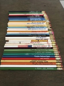 38 Vtg Advertising Wood Pencils Martinsburg WV Church Bank Local National Compan - Picture 1 of 9