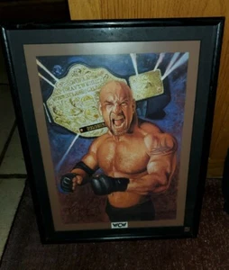 RaRe: Bill Goldberg Framed Print Limited Edition 1998..WCW #356/4950 14' x 18" - Picture 1 of 5