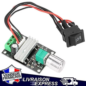 SPEED CONTROLLER MOTOR PWM REGULATOR DC SWITCH SWITCH 6V 12V 24V 3A (1763) - Picture 1 of 1