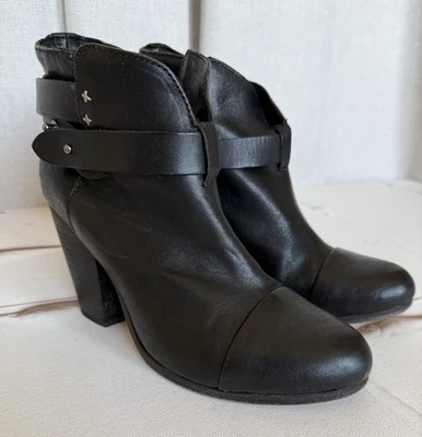 RAG & BONE Mujer Cuero Negro Margot Botines UE Talla 38 EE. UU. Talla 7 1/2 Foto 1 de 4
