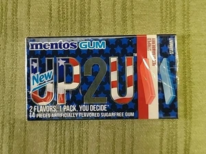 Collectible MENTOS UP2U  Gum Pack Sugar Free Striped Red Strawberry And Starmint - Picture 1 of 4