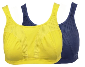 Goodmove 2pk Ultimate Support Non-Wired Sports Bras RRP £30.00 - Picture 1 of 13
