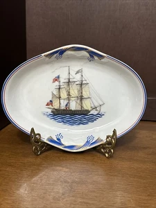 Mottahedeh National Maritime Heritage Shell Dish American Frigate “Chesapeake” - Picture 1 of 3