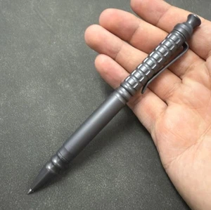 EDC Titanium Alloy Pocket Ballpoint Pen tactical Office Stationery Record Pen - Picture 1 of 8
