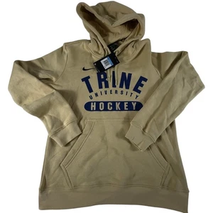 Nike Sudadera con Capucha Mujer M Med Elite Trine Universidad Hockey Beige Pullover Nuevo con Etiquetas - Imagen 1 de 5