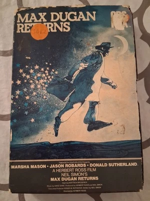 Max Dugan Returns VHS 1983 CBS Fox Drawer Box First Release Big Jason Robards Foto 1 de 4