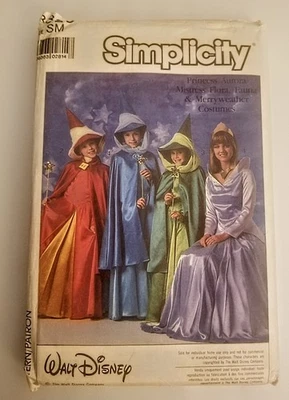 1980's Disney Simplicity Misses Princess Costume Pattern 8328 Size 10-12 UNCUT - Image 1 of 2
