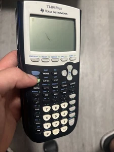 Texas Instruments TI-84 Plus Graphing Calculator No battery Cover  Black Tested  - Picture 1 of 5