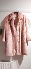 V By Very Pink Faux Fur Coat Size 18