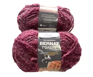 2- Nuevas tostadas Bernat 25006 malva 5 voluminosas hilos acrílicos de nailon Yarnspirations 7,9 oz - Imagen 1 de 9