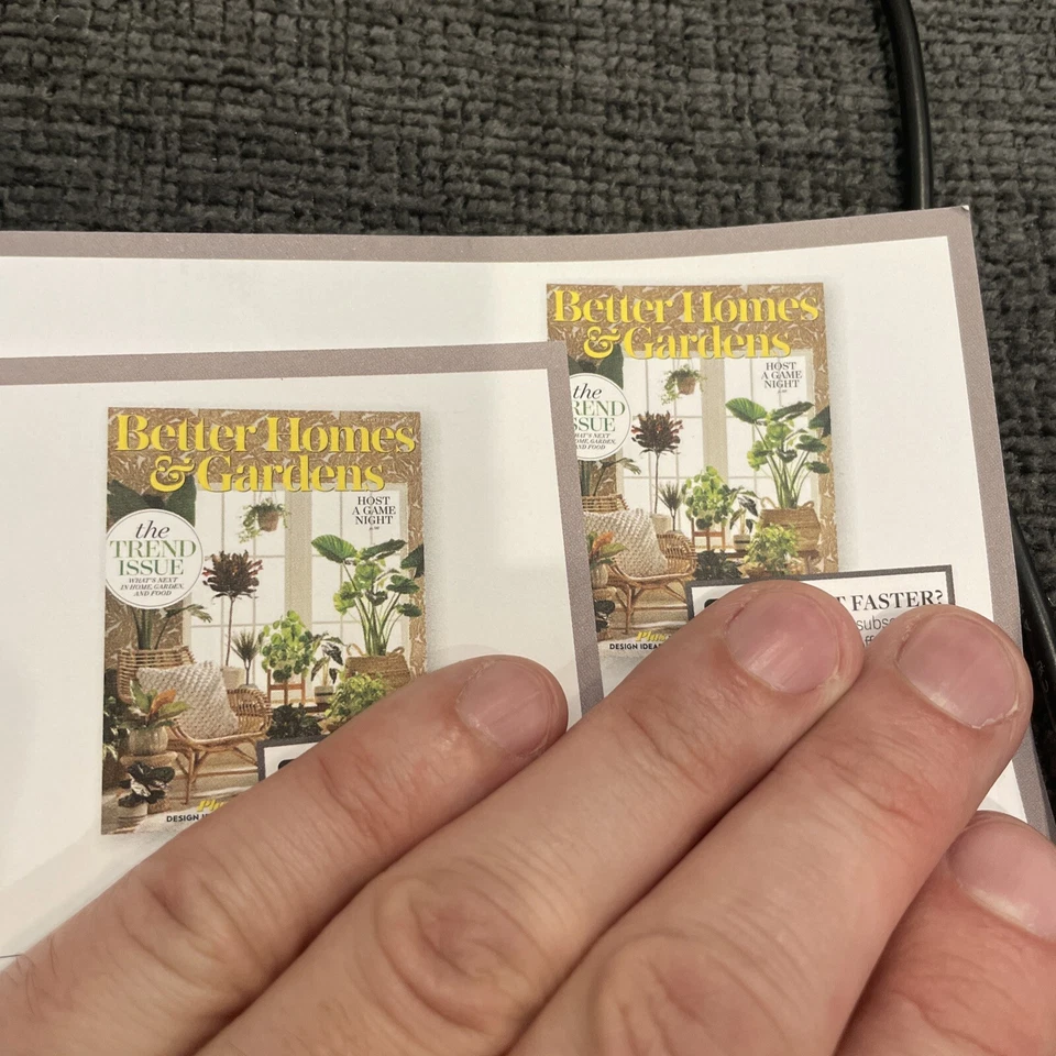 DOS cupones de suscripción de revista Better Homes and Gardens de 12 meses Foto 1 de 1
