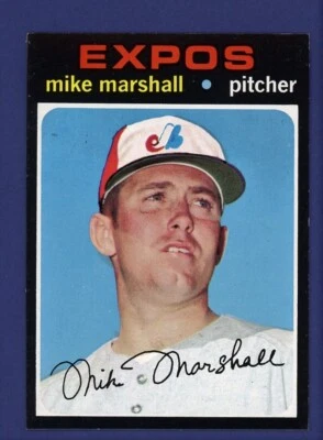1971 TOPPS Mike Marshall SP Short Print #713 NM MT - Image 1 of 2