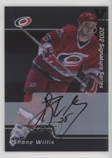 2001-02 ITG Be A Player Signature Series Vault Black Shane Willis #006 Auto