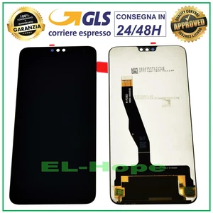 DISPLAY LCD PER HUAWEI HONOR VIEW 10 LITE JSN-L21 HONOR 8X TOUCH VETRO NERO - Foto 1 di 1