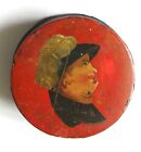 VICTORIAN PUNCH & JUDY PAINTED LACQUERED SNUFF BOX - REVERSE HEAD PAINTING