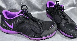 Nike Flex TR2 Sneakers da Allenamento Donna Nero Viola 511332-002 Taglia 8,5 - Foto 1 di 11