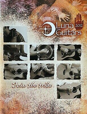 Original 2012 Luna Guitar Bass Amp Banjo Ukulele Color Catalog NEW OLD STOCK!