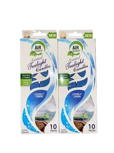 Scented Tea Light Candles 2 Pack (Lovely Linen) 20 Count - Picture 1 of 3
