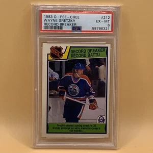 Wayne Gretzky 1983 PSA 6O-Pee-Chee Record Breaker #212 EX-MT - Foto 1 di 2