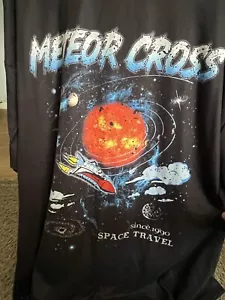 METEORO CROSS Space Travel black t shirt mens 4XL - Picture 1 of 4