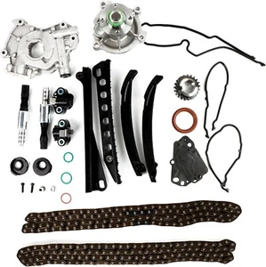Timing Chain Kit + Oil Water Pump Cover Gasket For 04-10 Ford F150 Lincoln 5.4L - Picture 1 of 7