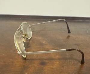 Comet Pilot Classic Aviator Style Eyeglass Silver Metallic Full Rim Frame  54-53 - Picture 1 of 6