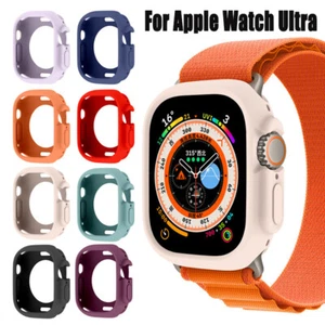 For Apple Watch Ultra2 Ultra 49mm Candy Frame Cover Soft Shell Case TPU Bumper - Photo 1 sur 29