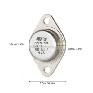 2/5/10/20PCS 2N3055 15A/60V TO-3 NPN AF Amp Audio Power Transistor NEW - Picture 1 of 22