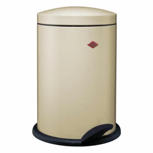 Wesco Treteimer Base Softer Bad Abfalleimer Mülleimer 116 Stahlblech Mandel 13 L - Bild 1 von 1