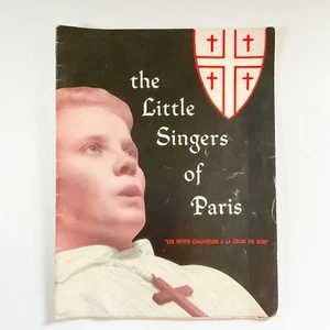 The Little Singers of Paris France Souvenir Booklet French Children's Choir - Picture 1 of 16