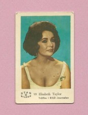 1963 Dutch Gum Card Star Bilder D #99 Elizabeth Taylor