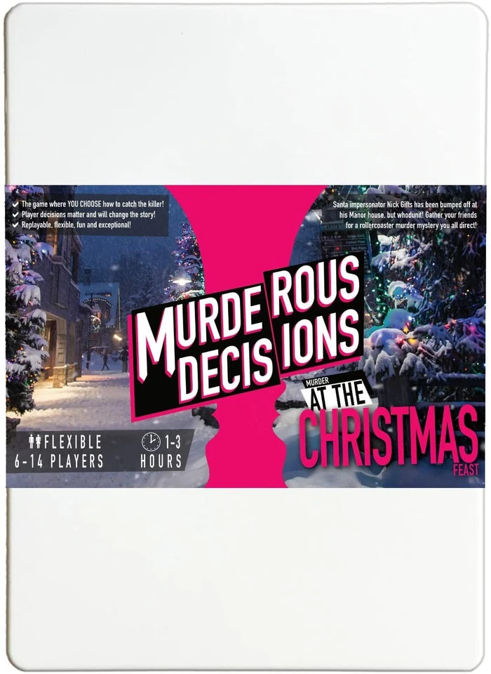Murder at the Christmas Feast 6-14 Player Murder Mystery Dinner Game w/ Choices! - Image 1 of 1