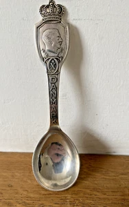 1937 Danish Solid Silver Jens Sigsgaard Christian X Jubilee Spoon Danmark 29g - Picture 1 of 11
