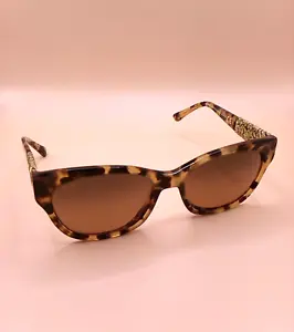 Maui Jim Monstera Leaf 24K Gold  MJ747 White Tokyo Flight Italy Defects  READ - Picture 1 of 14