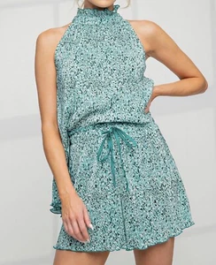 🔥🔥New Boutique Matching Top and Short Set -Mint Sleeveless Size Medium - Picture 1 of 5