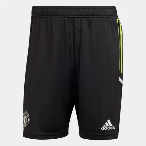 Men Sz S SMALL adidas Manchester United 22/23 Third Kit Shorts HE6684 New BLACK Cover