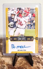 2022 Leaf Draft Auto Gold Bo Melton #BA-BM1 Rookie Auto Green Bay Packers