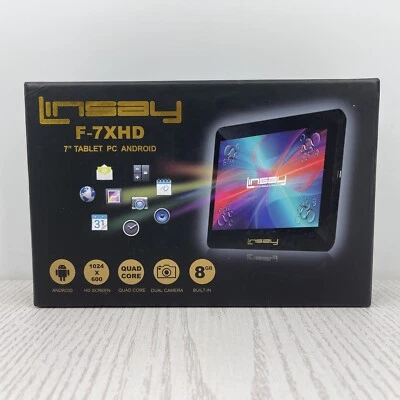 Tablet PC Linsay F-7XHD 7" Android Pantalla HD Cuatro Núcleos Doble Cámara 8 GB Incorporada Foto 1 de 4