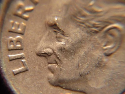 2006 P Roosevelt Dime with Obverse Die Chip Errors - Image 1 of 4