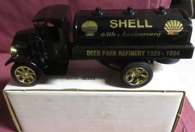 SHELL OIL, 65TH ANNIVERSARY MACK TANKER, 1/32 ERTL SCALE MODELS BANK, NIB - Image 1 of 2