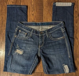 Cruel Denim Rhyon Boyfriend Patched Style Womens Slim Stretch Jeans 25 (Size 0R) - Picture 1 of 22