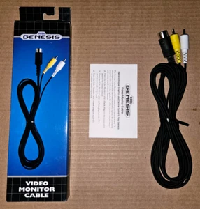 Sega Genesis Video Monitor Cable MK-1605 AV OEM Open Box AV RCA Audio Video - Picture 1 of 11