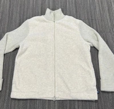 Sudadera polar Route 66 para mujer pequeña beige cremallera completa exterior súper suave cómoda Foto 1 de 4