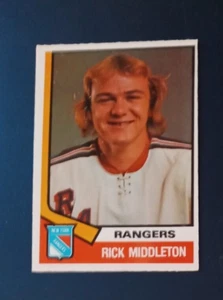 1974-75 O-Pee-Chee Hockey Rick Middleton tarjeta de novato #304 casi como nueva (ver escaneo) - Imagen 1 de 2