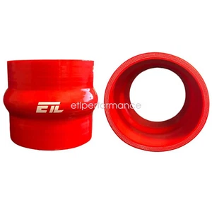 Silicone Hump Hose Red Reducer Coupler intercooler turbo pipe ID:2.75'' x L:3.0" - Picture 1 of 7