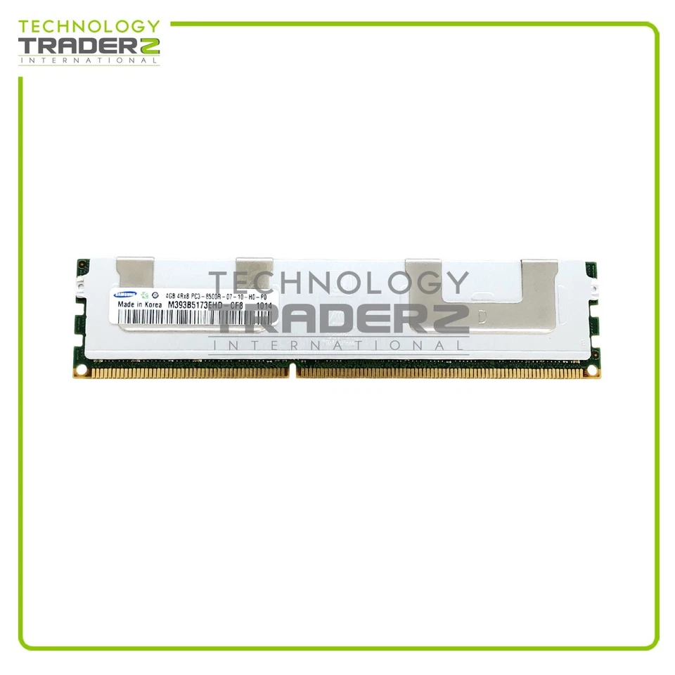 LOT OF 4 M393B5173EHD-CF8 Samsung 4GB PC3-8500R DDR3-1066MHz ECC 4Rx8 Memory - Image 1 of 1