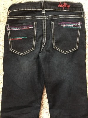  Pantalones de mezclilla DayTrip para niñas talla 16 entrepierna 30" Foto 1 de 4