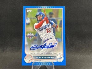 2022 TOPPS PRO DEBUT MINOR LUIS RODRIGUEZ PD-193 BLUE PARALLEL AUTO 145/150