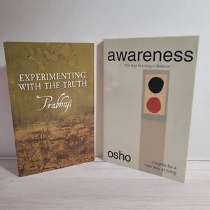 Spirituality Books Lot of 2 Prabhuji Osho Truth Life Awareness Freedom Yoga - Picture 1 of 8